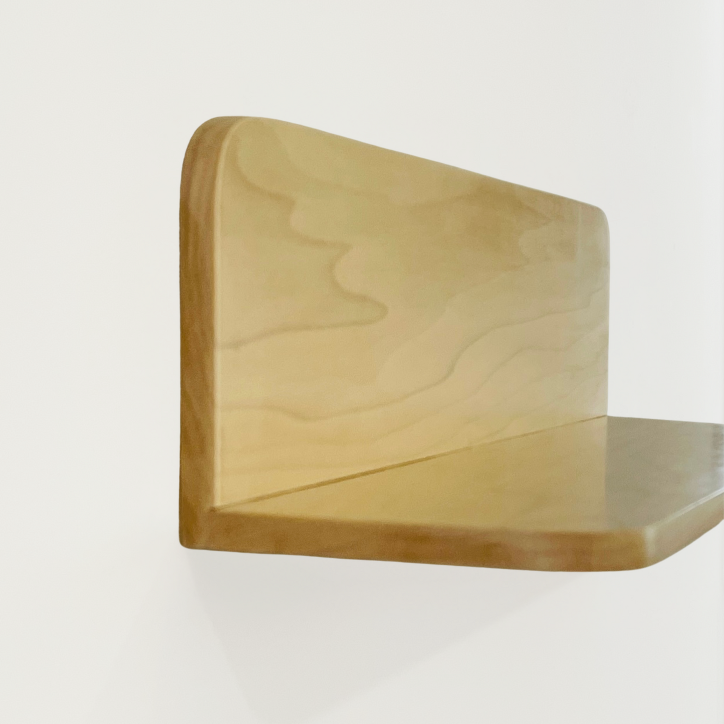 Bud Minimalist Solid Wood Wall Shelf